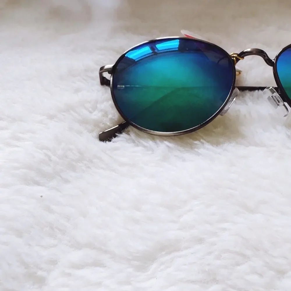Blaine Bright Green Polarized Mirrored Sunglasses